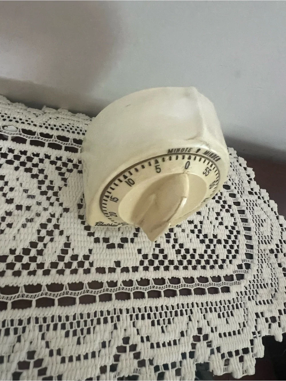 Vintage Lux Robertshaw Kitchen Timer: 1960s Atomic Rocket Knob working